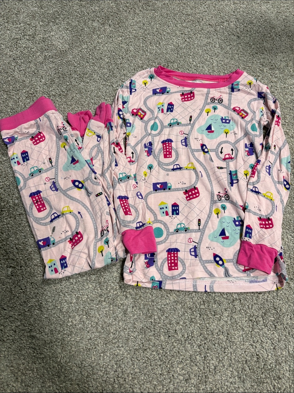 Little Sleepies Pink Road Trip Pajamas